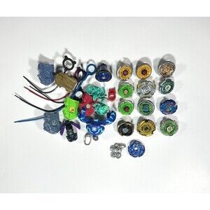Metal Beyblade Lot Bakugan Brawlers Accessories Ripcord Mixed Bundle Parts RARE